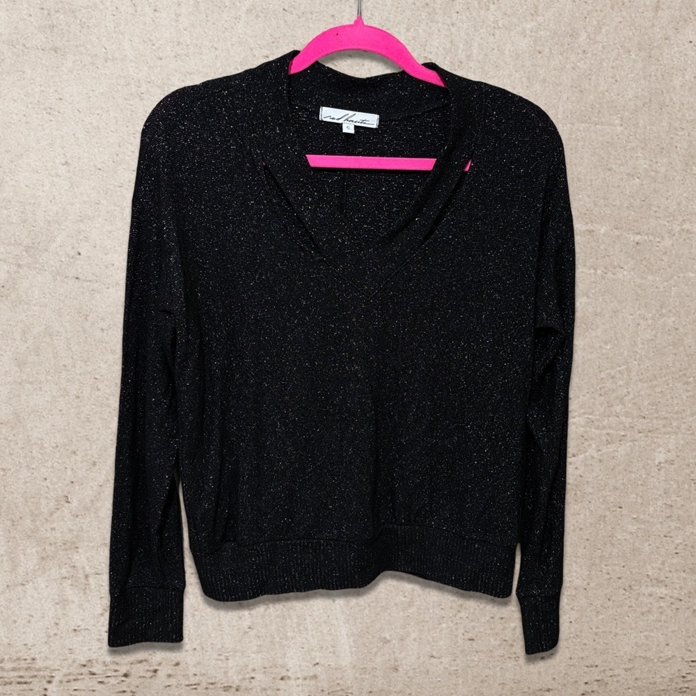 Red Haute Metallic Sweater